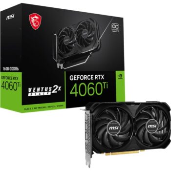 Msi Rtx 4060 Ti Ventus 2X Oc 16Gb Gddr6 Graphics Card