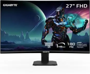 Gigabyte 27" Fhd Curve 180Hz Monitor Gs27Fc