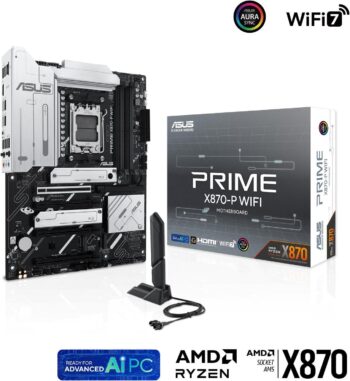 Asus Prime Motherboard X870 P Wifi Am5 Ddr5