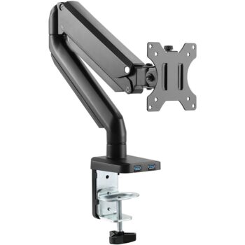 Twisted Minds Single Monitor Aluminum Slim Arm Black