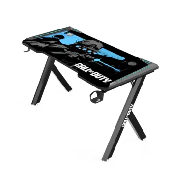 Gameon Hawksbill Rgb Gaming Desk Black/ Blue Cod03