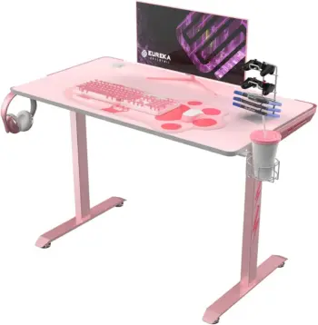 Eureka Erogonomic Gaming Desk Venus I1S 45" Pink