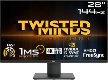 Twisted Minds Gaming Monitor 28" Uhd 144Hz 1Ms 2.1 Hdmi