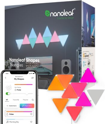 Nanoleaf Shapes Triangles Mini Starter Kit 9Pk Uk