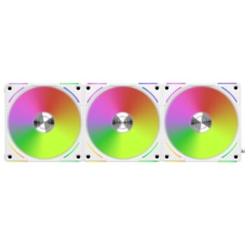Lian Li Unifan Al120V2 Triple Pack + Cntrlr White