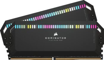 Corsair Dominator Platinum 64Gb 2X32 5600Mhz Cl40 Rgb Ddr5 Ram Black