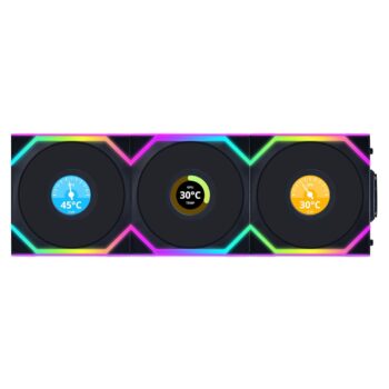 Lian Li Uni Argb Fan Sl Wireless Lcd 120 Tripple Pack Blk