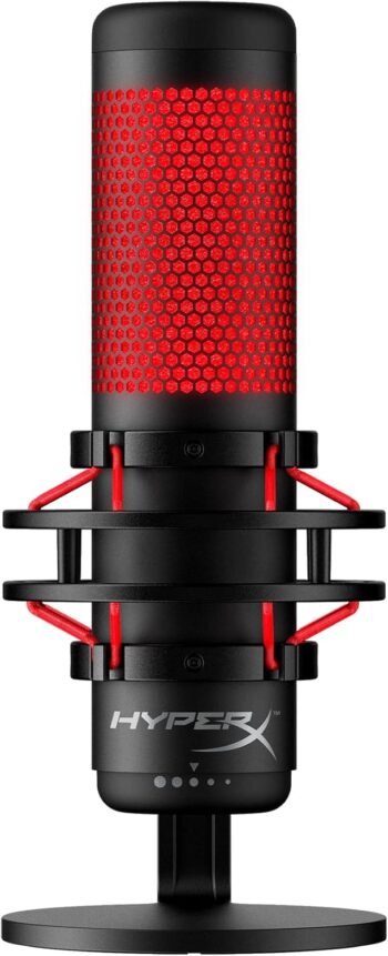 Hyperx Gaming Microphone Quadcast Blacklred