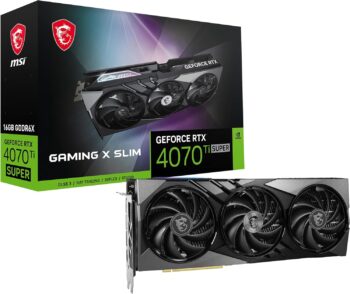 Msi Rtx 4070Ti Super 16Gb Gaming X Slim Gddr6X Graphics Card