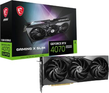 Msi Rtx 4070 Super 12Gb Gaming X Slim Gddr6X Graphics Card