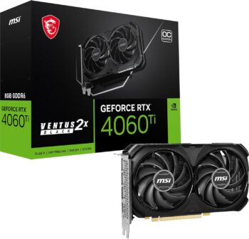 Msi Rtx 4060 Ti Ventus 2X Oc 8Gb Gddr6 Graphics Card