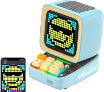 Divoom Ditoo Retro Pixel Art Speaker With Mic Blue