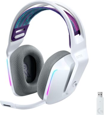Logitech G733 Rgb Wireless Gaming Headset  White