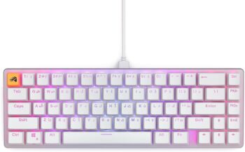 Glorious Gmmk2 65% Prebuilt Ansi  Arabic Keyboard White