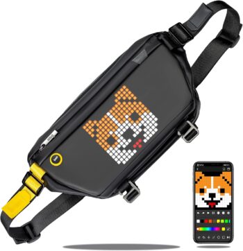 Divoom Pixoo Sling Bag-C With Led With Screen Black