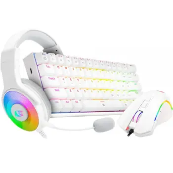 Redragon S129W 3 In 1 Combo White