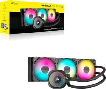 Corsair Nautilus Argb 360Mm Aio Cpu Cooler Black
