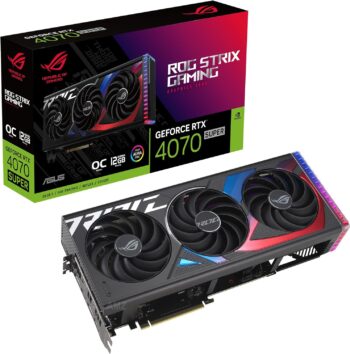Asus Rog Strix Rtx 4070 Super 12Gb Oc Graphics Card Black