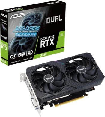 Asus Dual Rtx 3050 V2 Oc Edition 8Gb Gddr6 Graphics Card