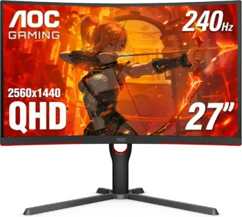 Aoc Gaming Monitor 27" 240Hz Ips Qhd Blk Q27G3Ze
