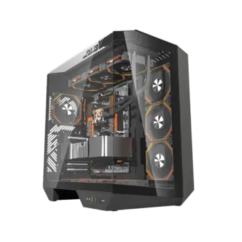 Darkflash Mid Tower Rgb Case Arcee Dy470 4F Black