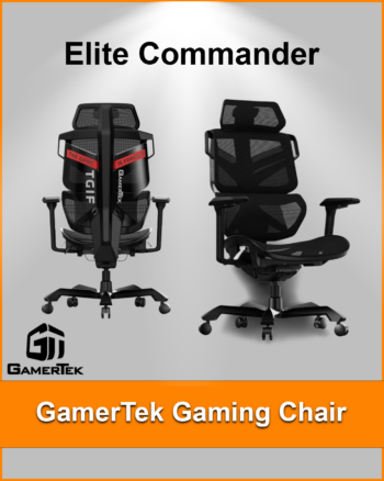 Gamertek Elite Commandergaming Chair - Black