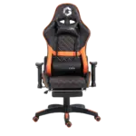Gameon Gaming Chair With Foot Rest Black / Orrange