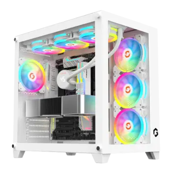 Gameon Emperor Artic Series Mid Tower Gaming Case - Wh