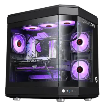 Gameon Valkyrie Series 3Fans Rgb Mid Tower Case Black