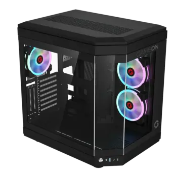 Gameon Valkyrie Series 3Fans Rgb Mid Tower Case Black