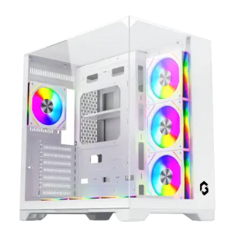 Gameon Valkyrie I Series 7 Fans Rgb Mid Tower Case White