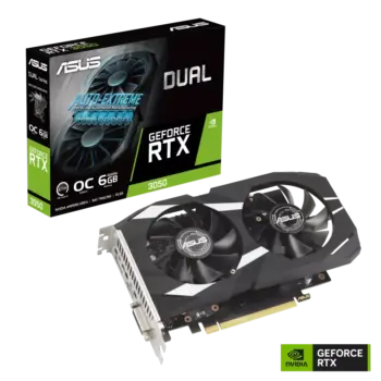 Asus Dual Rtx 3050 Oc Edition 6Gb Gddr6 Graphics Card