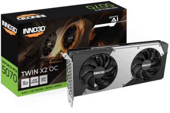 Inno3D Geforce Rtx 5070 Twin X2 Oc Sff 12Gb D7 Graphics Card
