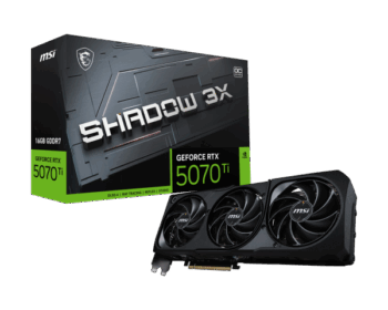 Msi Rtx 5070 Ti 16Gb Shadow 3X Oc Gddr7 Graphics Card