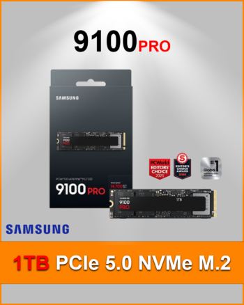 Samsung 1TB PCIe 5.0 NVMe™ M.2 SSD 9100 PRO