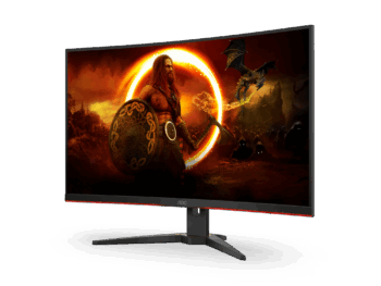 Aoc Curved Gaming Monitor 31.5" Fhd Va 240Hz 0.5Ms Bk