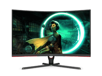 Aoc Curved Gaming Monitor 31.5" 165Hz 0.1Ms Black/Red