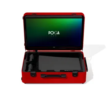 Poga Lux Gaming Case Bright Red