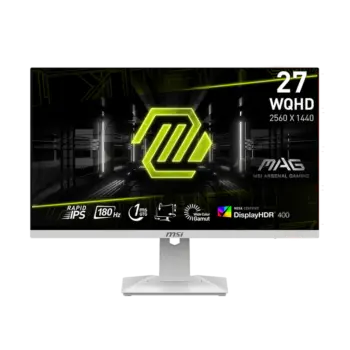 Msi Mag 274QRFW 27" Wqhd Ips 180Hz 1Ms Gaming Monitor Wh