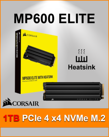 Corsair MP600 ELITE 1TB PCIe Gen4 x4 NVMe 1.4 M.2 SSD
