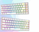Aqirys Gaming Wireless / Bt Keyboard Mira-White  60%