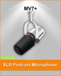SHURE MV7+ Podcast Microphone White
