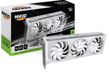 INNO3D RTX 5080 X3 16GB GDDR7 OC GRAPHICS CARD WH