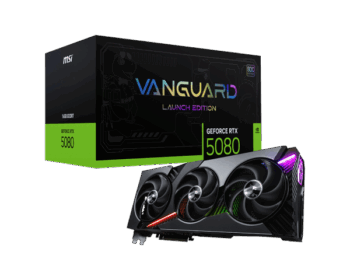 MSI VANGUARD RTX5080 SOC 16GB GDDR7 GRAPHICS CARD