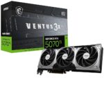 MSI RTX 5070 TI 16GB VENTUS 3X OC GDDR7 GRAPHICS CARD BK