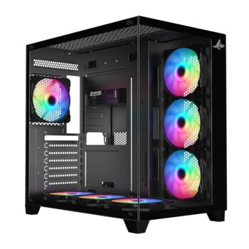 Sharx Pro Fin X1700B 7F Argb Case Black