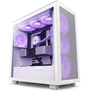 Nzxt Gaming Case H7 Flow Rgb - White
