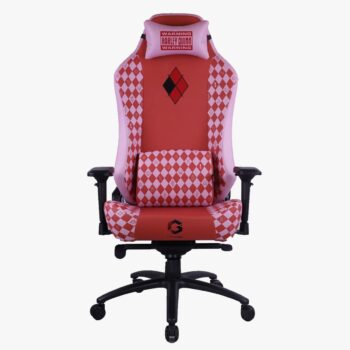 GAMEON LICENSED GAMING CHAIR WITH 4D AMREST & METAL BASE-HARLY QUINN