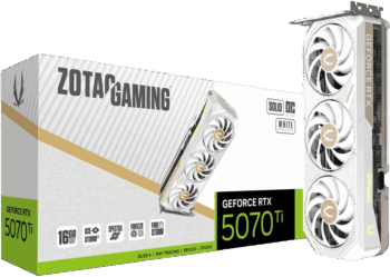 ZOTAC RTX 5070 TI SOLID OC GDDR7 16 GB GRAPHICS CARD WH
