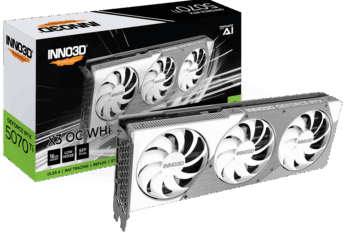 INNO3D RTX 5070TI X3 OC WHITE SFF 16GB D7 GRAPHICS CARD